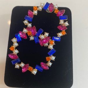 Bejeweled Hoops with Bold Colors